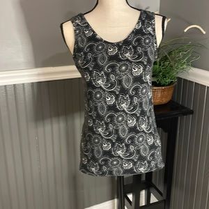 Black and white tank